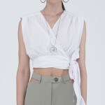 Sleeveless crop top