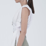 Sleeveless crop top