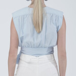 Sleeveless crop top