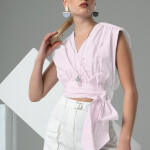 Sleeveless crop top