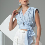 Sleeveless crop top