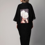 Velvet Printed Abaya