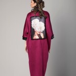 Velvet Printed Abaya