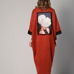 Velvet Printed Abaya