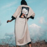 Velvet Printed Abaya