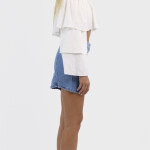 BUTTONED-SKIRT