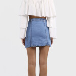 BUTTONED-SKIRT